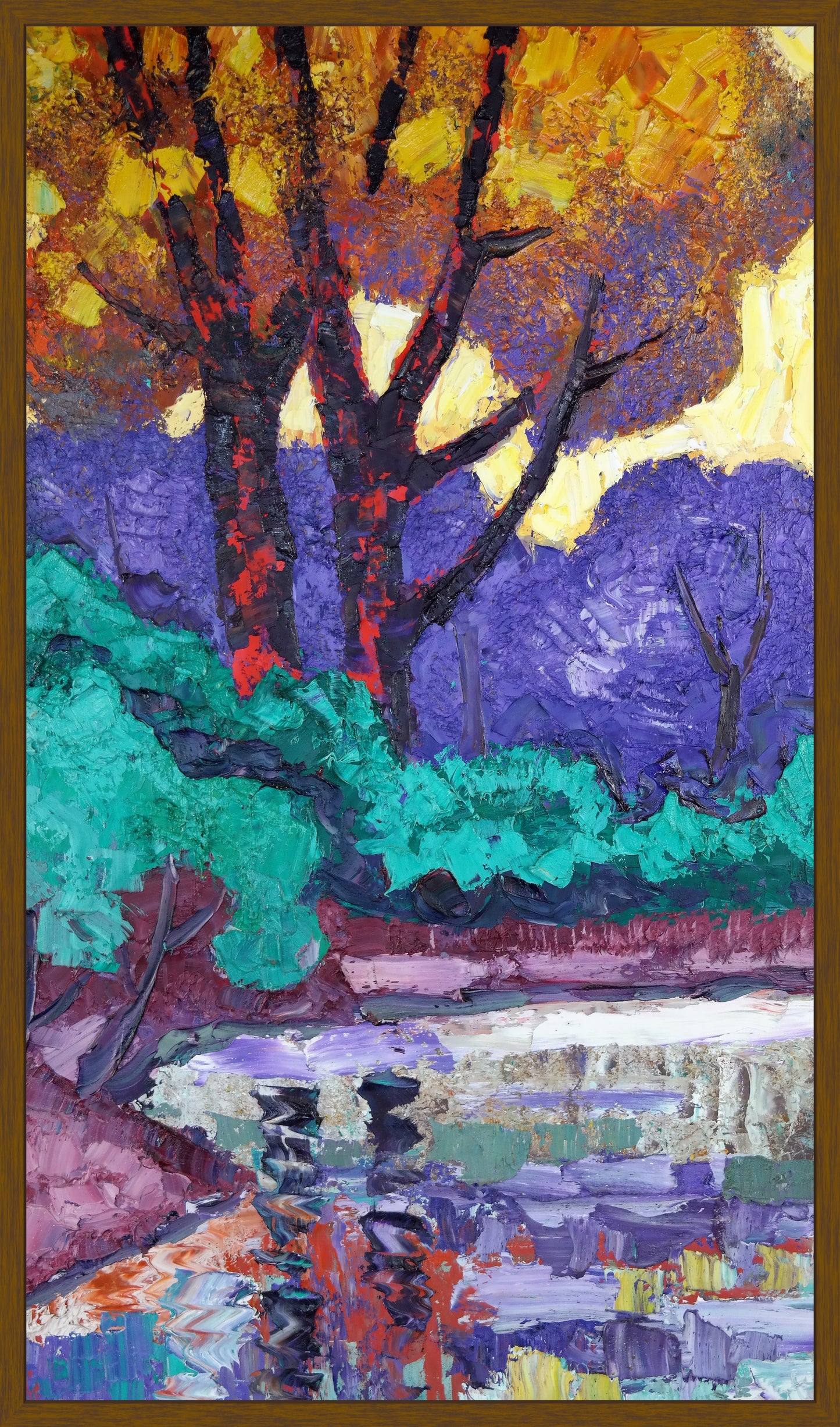 Original Painting Of Endre Bartos: "Mirroring"