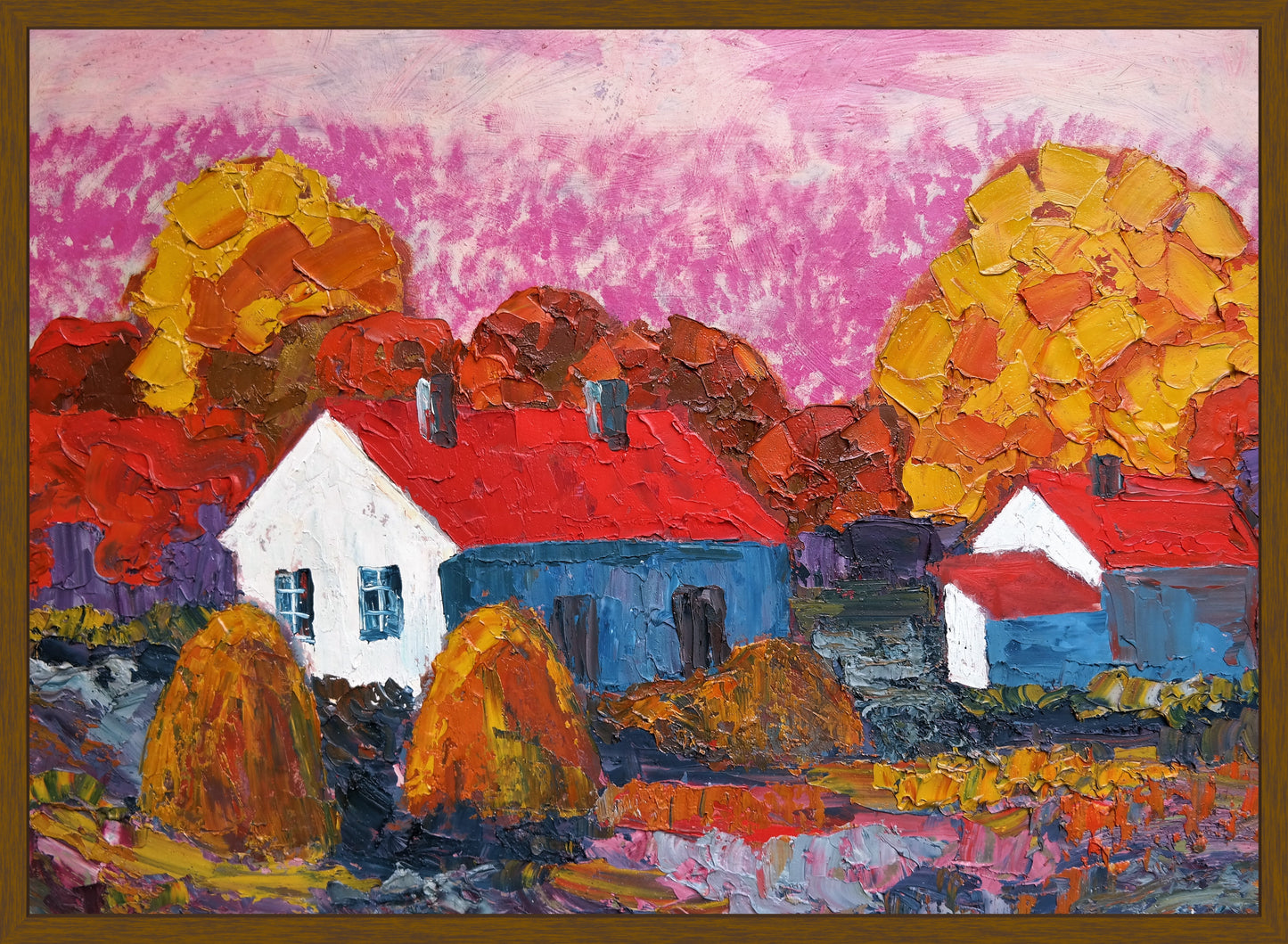 Original Painting of Endre Bartos: Cottage