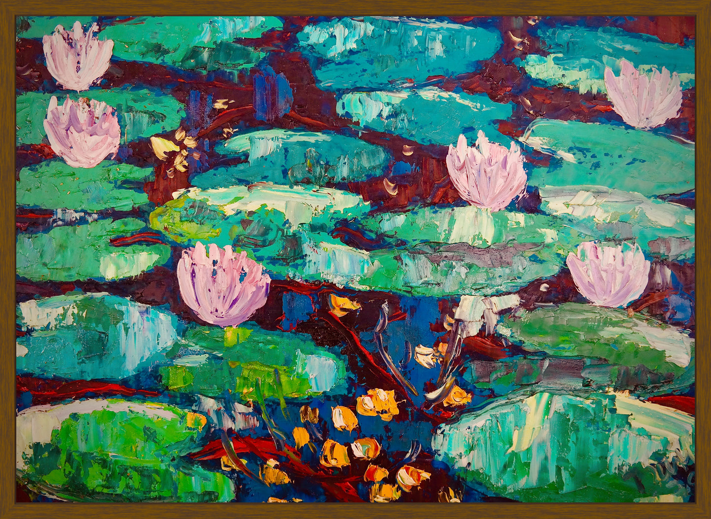 Original Painting of Endre Bartos: Lilies of the Valley