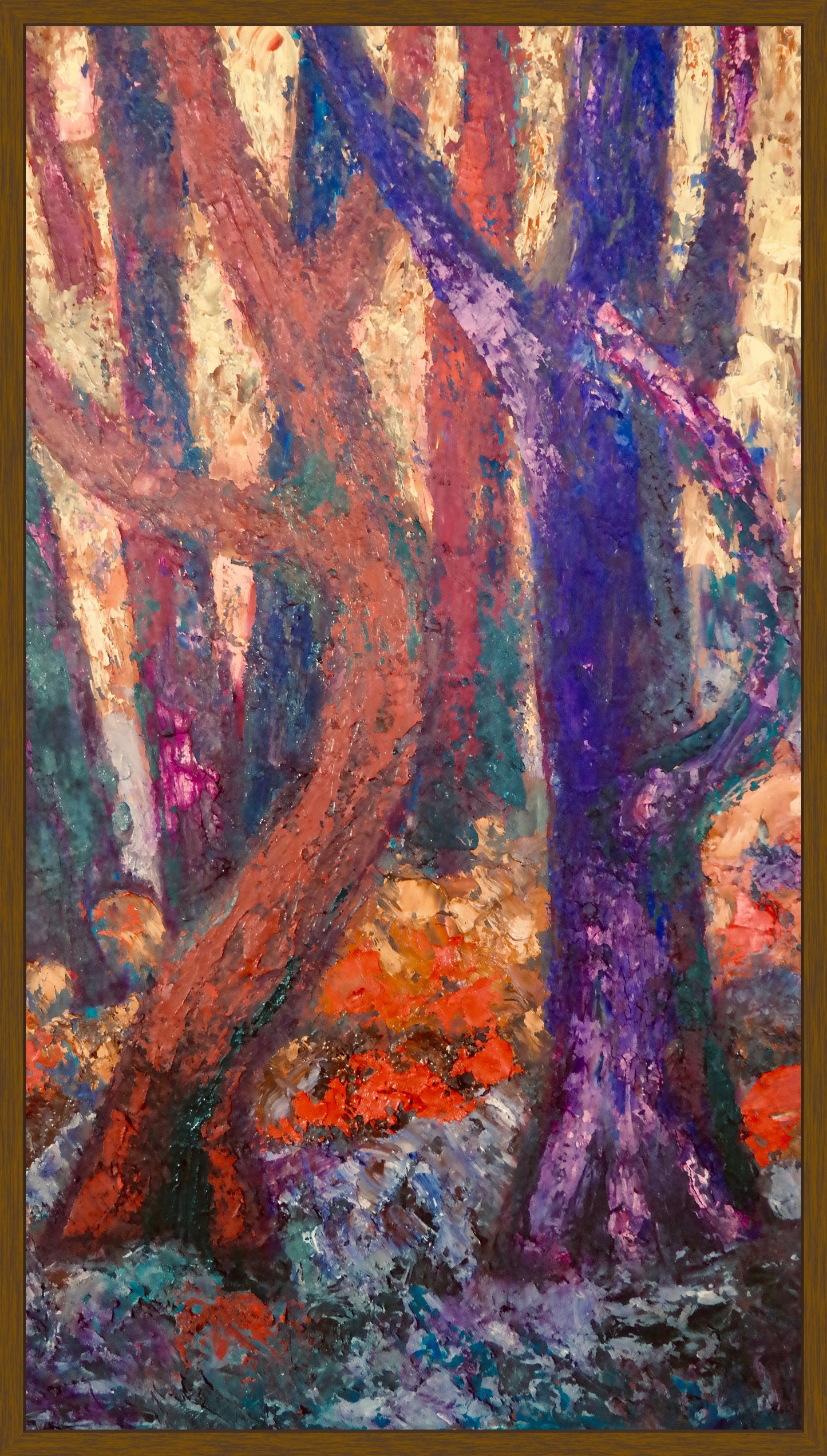 Original Painting of Endre Bartos: "Dancing Trees"