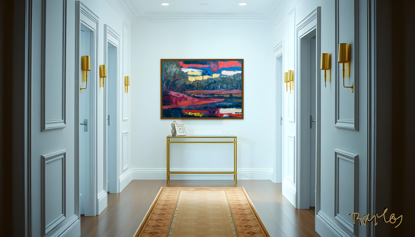 Original Painting of Endre Bartos: "Dusk"