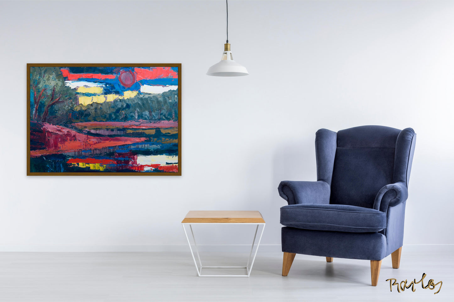Original Painting of Endre Bartos: "Dusk"