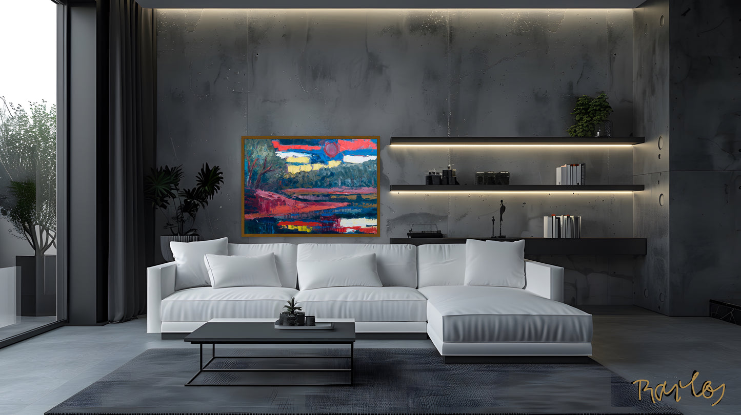 Original Painting of Endre Bartos: "Dusk"