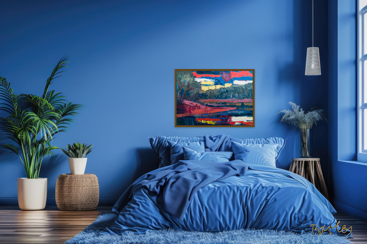 Original Painting of Endre Bartos: "Dusk"