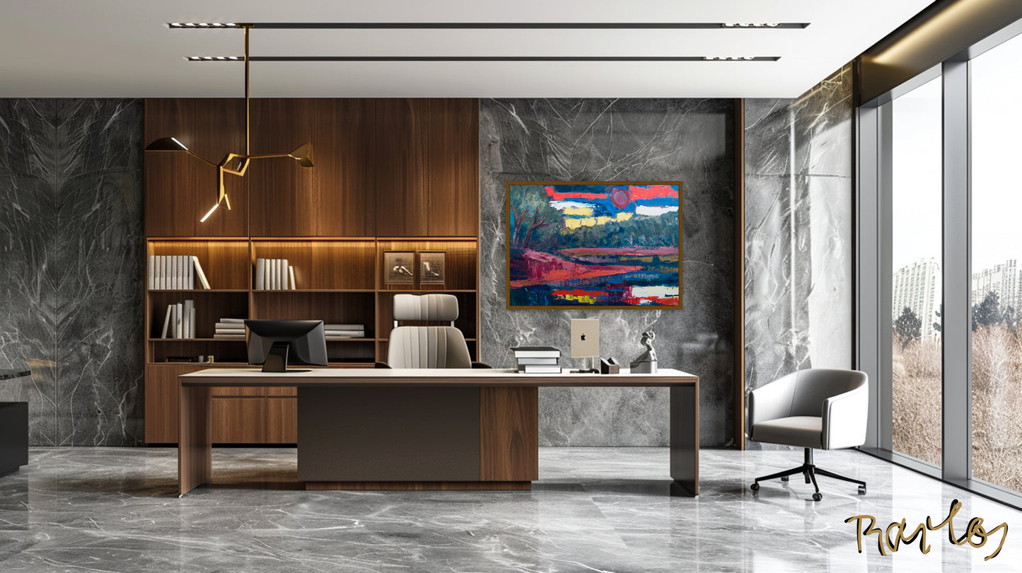 Original Painting of Endre Bartos: "Dusk"