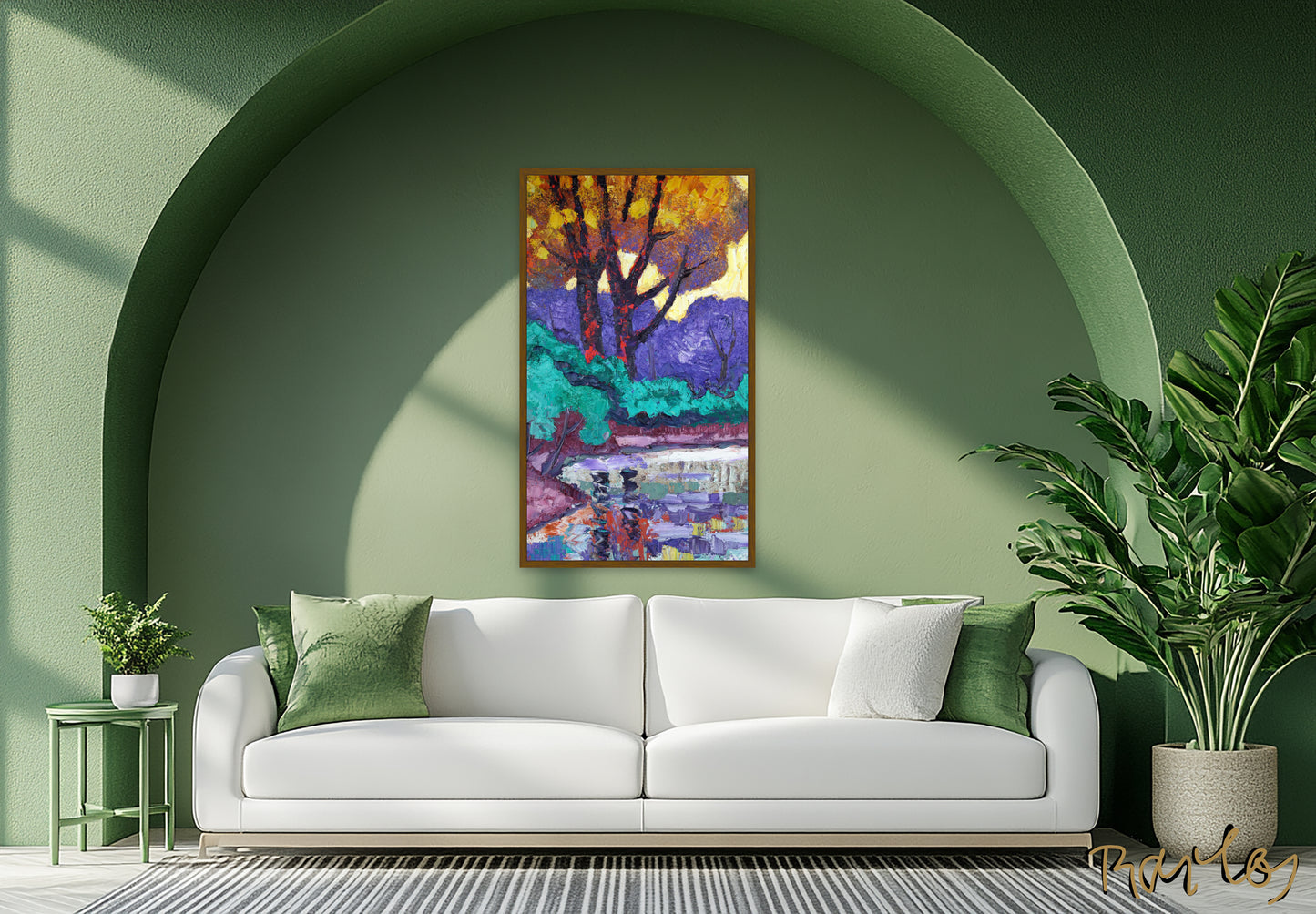 Original Painting Of Endre Bartos: "Mirroring"