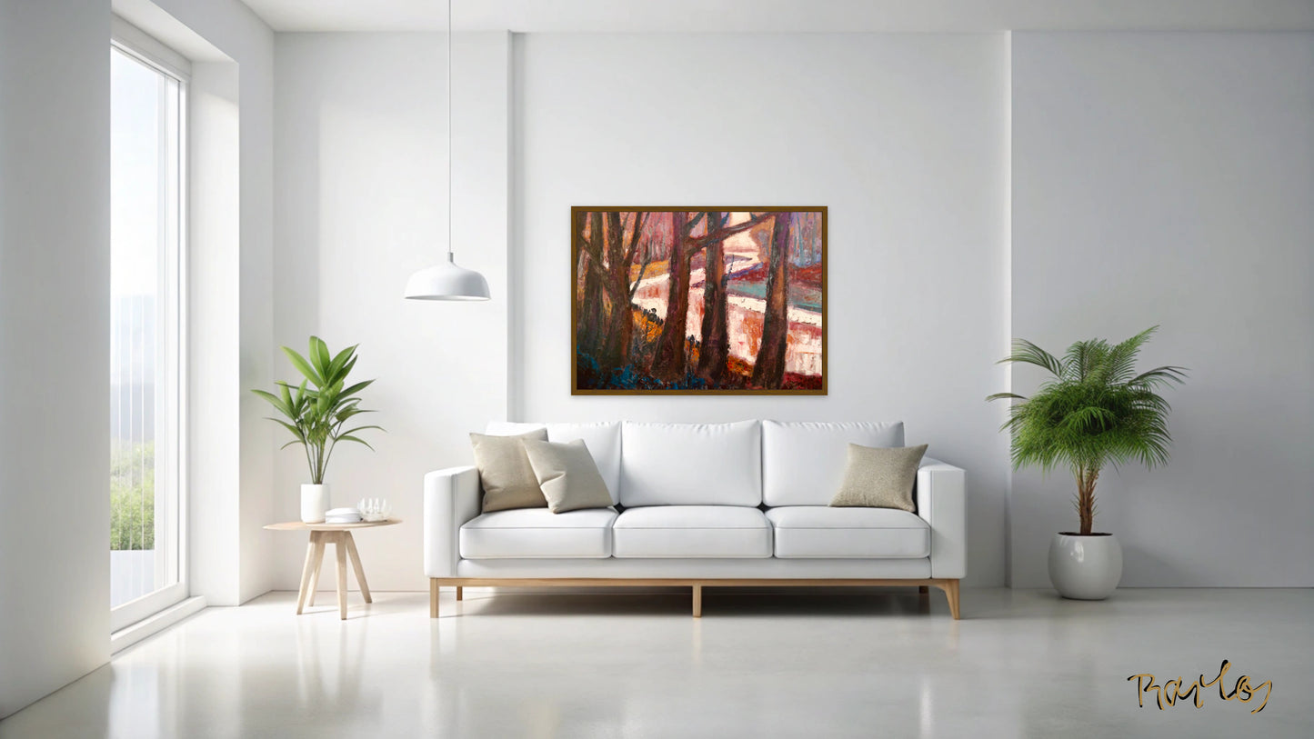 Original Painting of Endre Bartos: Moonlight