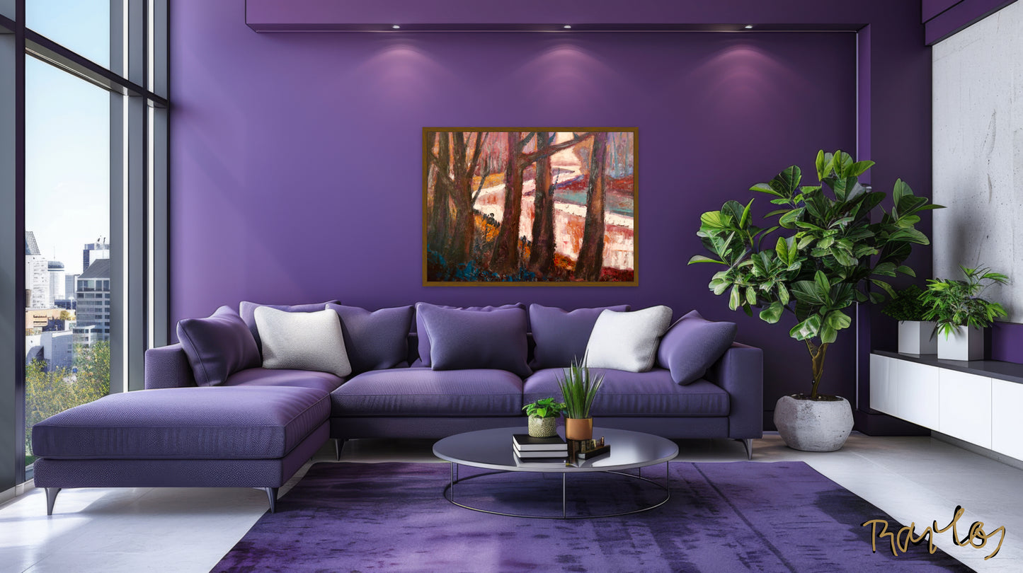 Original Painting of Endre Bartos: Moonlight