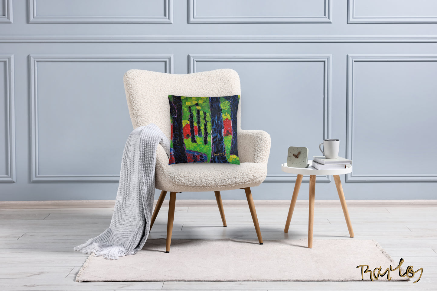 Art Pillow Endre Bartos: “Blooming of Rhododendrons”