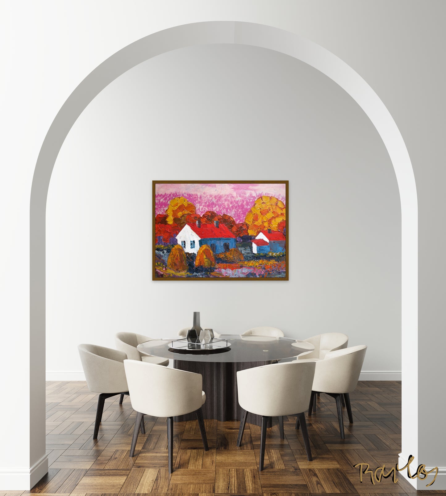 Original Painting of Endre Bartos: Cottage