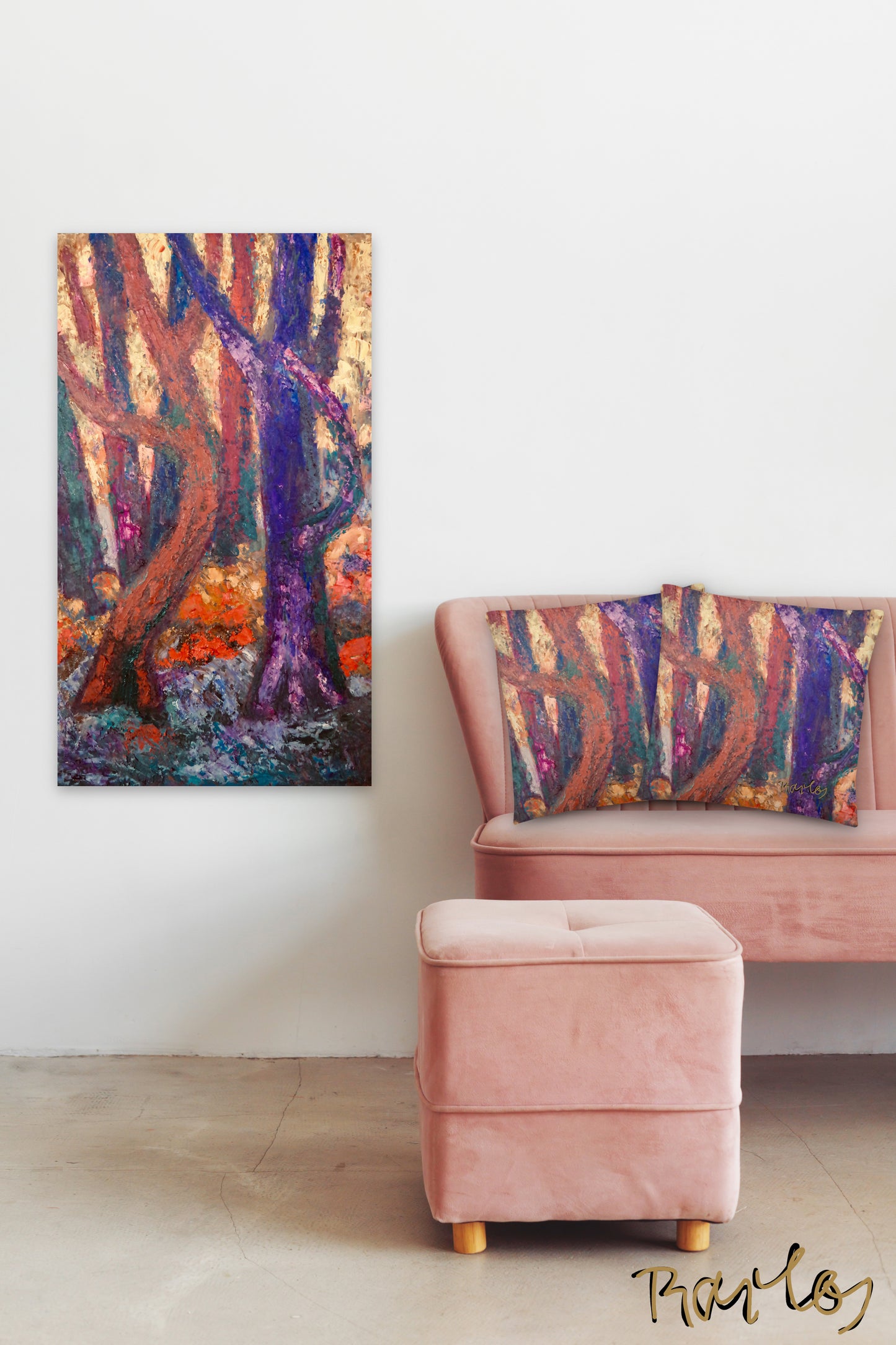 Art Pillow Endre Bartos: “Dancing Trees”