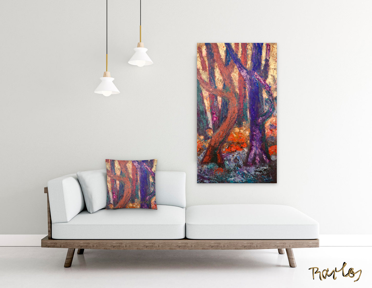 Art Pillow Endre Bartos: “Dancing Trees”