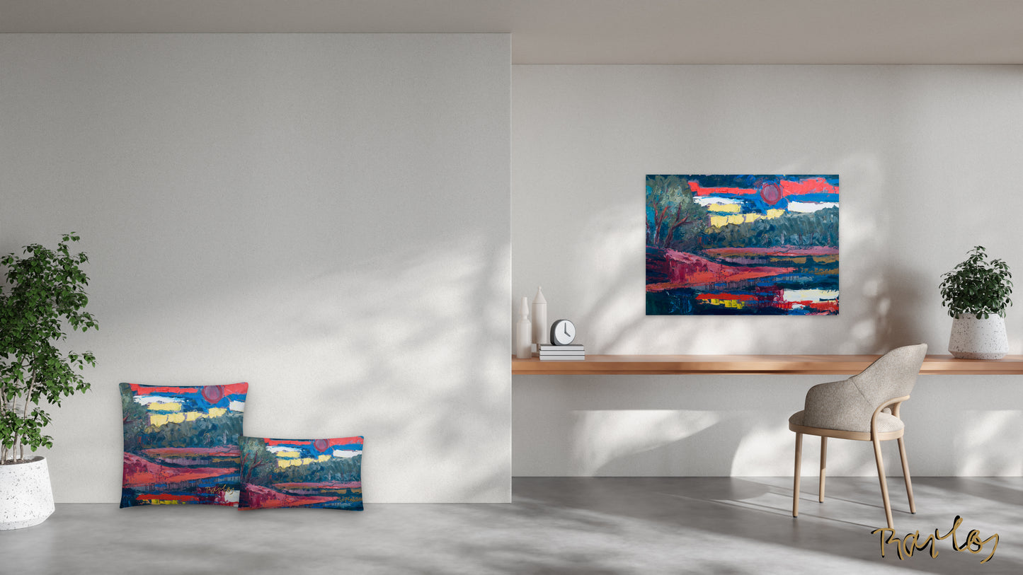 Art Pillow Endre Bartos: “Dusk”