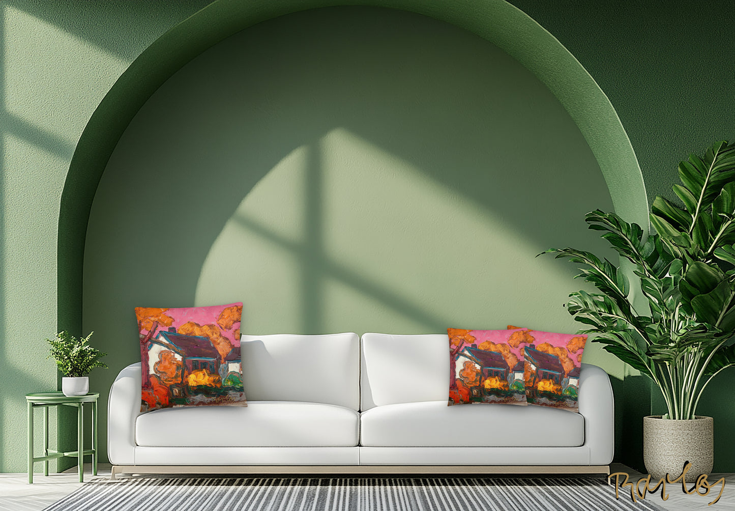 Art Pillow Endre Bartos: “Farm”
