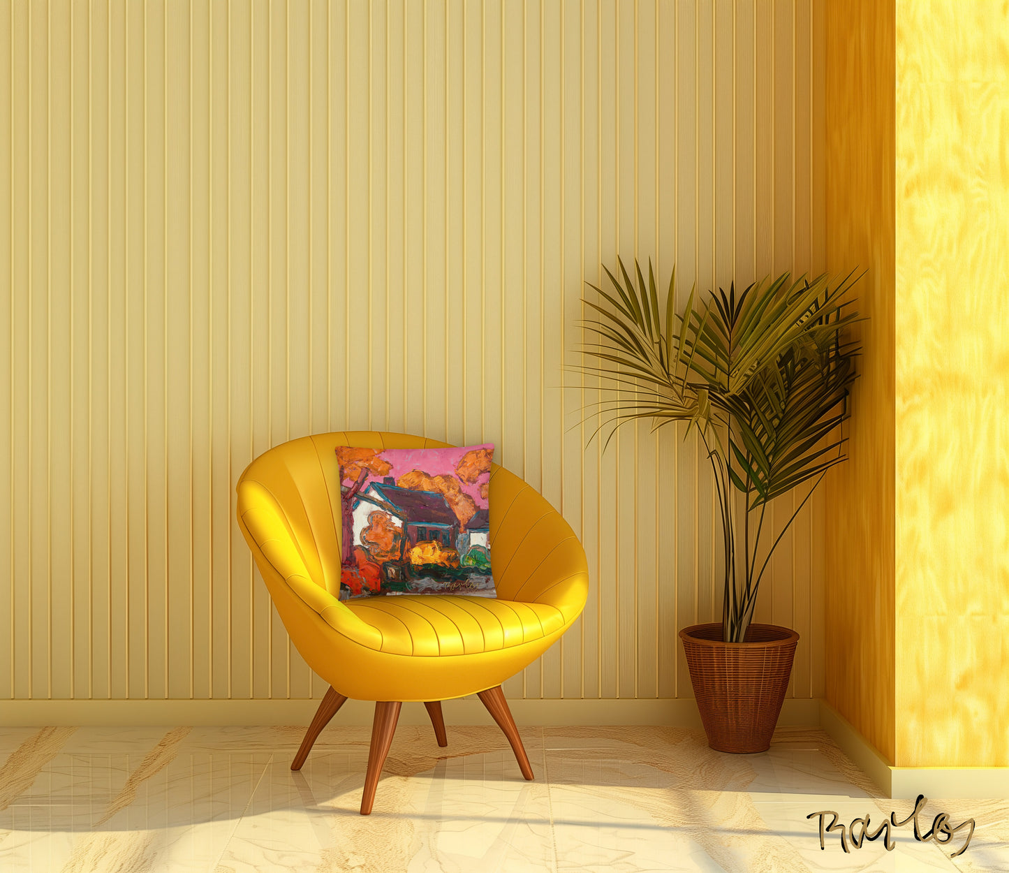 Art Pillow Endre Bartos: “Farm”