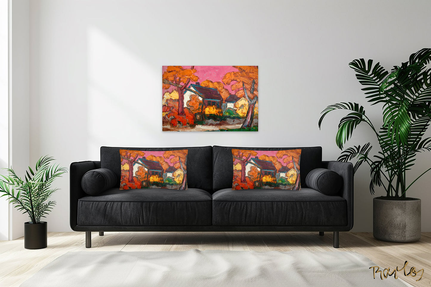 Art Pillow Endre Bartos: “Farm”