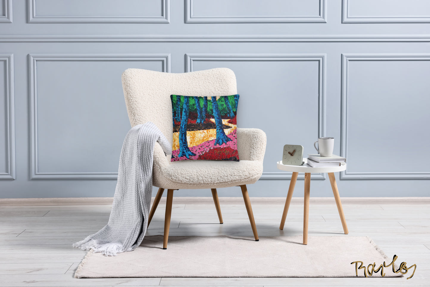 Art Pillow Endre Bartos: “Golden River”