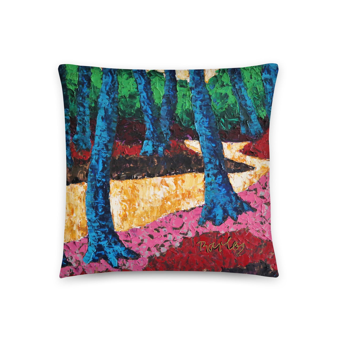 Art Pillow Endre Bartos: “Golden River”