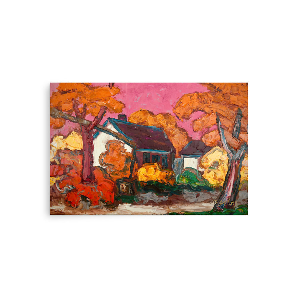 Fine Art Print Endre Bartos: "Farm"