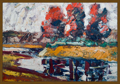 Original Painting of Endre Bartos: "The Storm is Coming"