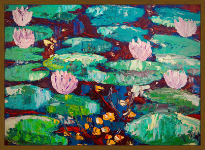 Original Painting of Endre Bartos: Lilies of the Valley