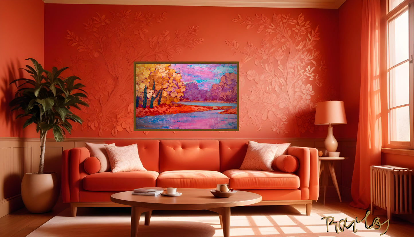 Original Painting of Endre Bartos: After Storm