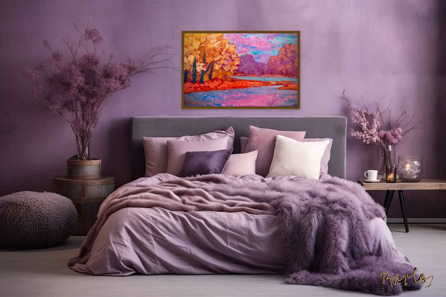 Original Painting of Endre Bartos: After Storm