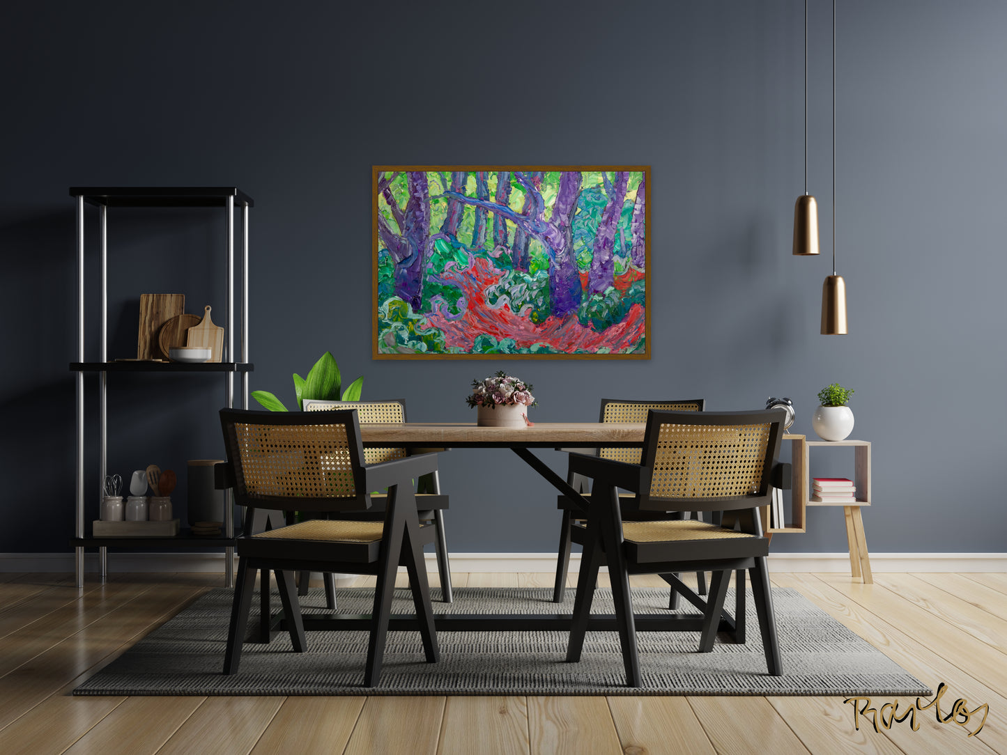 Original Painting of Endre Bartos: "Berries"