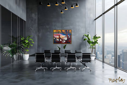 Original Painting of Endre Bartos: "Connection"