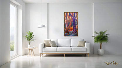 Original Painting of Endre Bartos: "Dancing Trees"