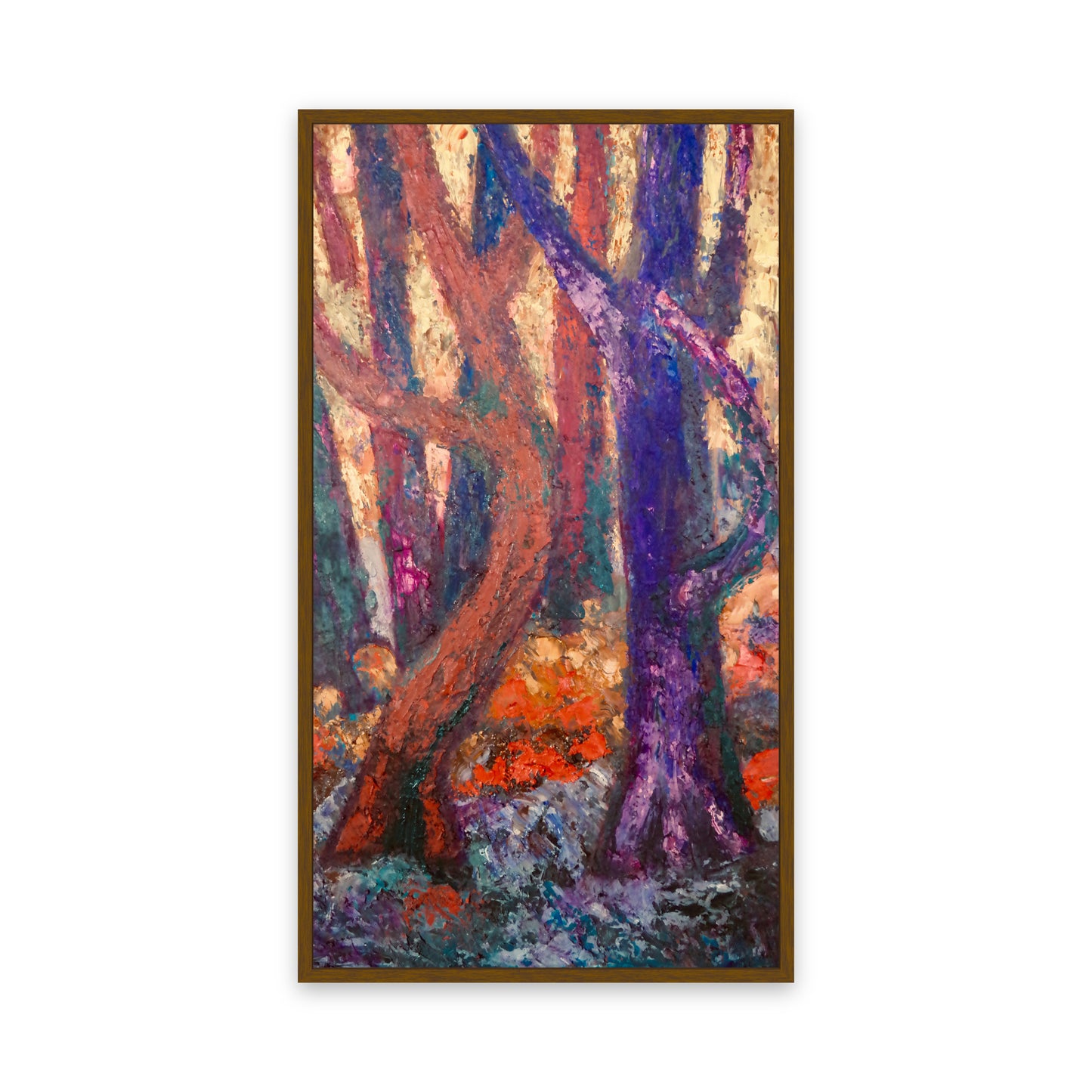 Original Painting of Endre Bartos: "Dancing Trees"