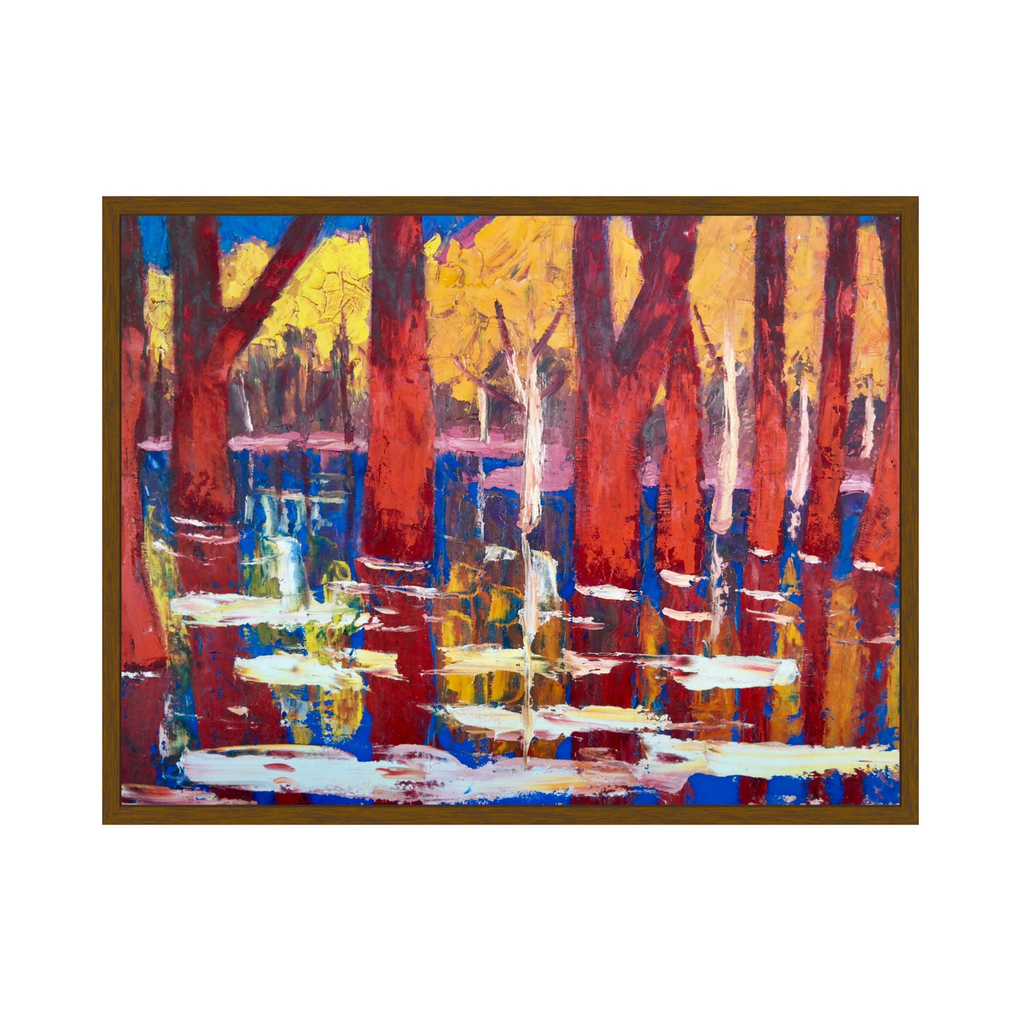 Original Painting of Endre Bartos: Flooding