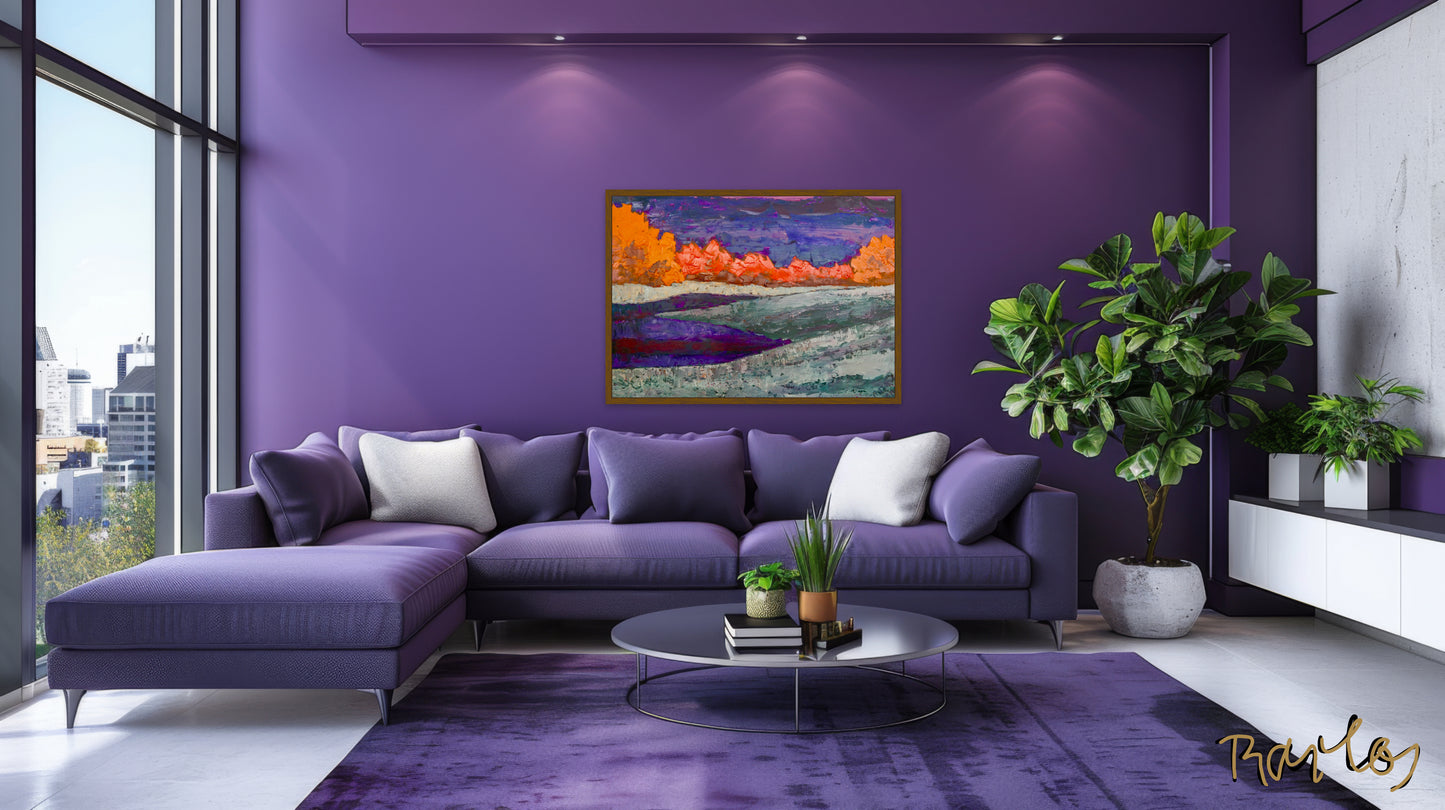 Original Painting of Endre Bartos: "Full Moon"