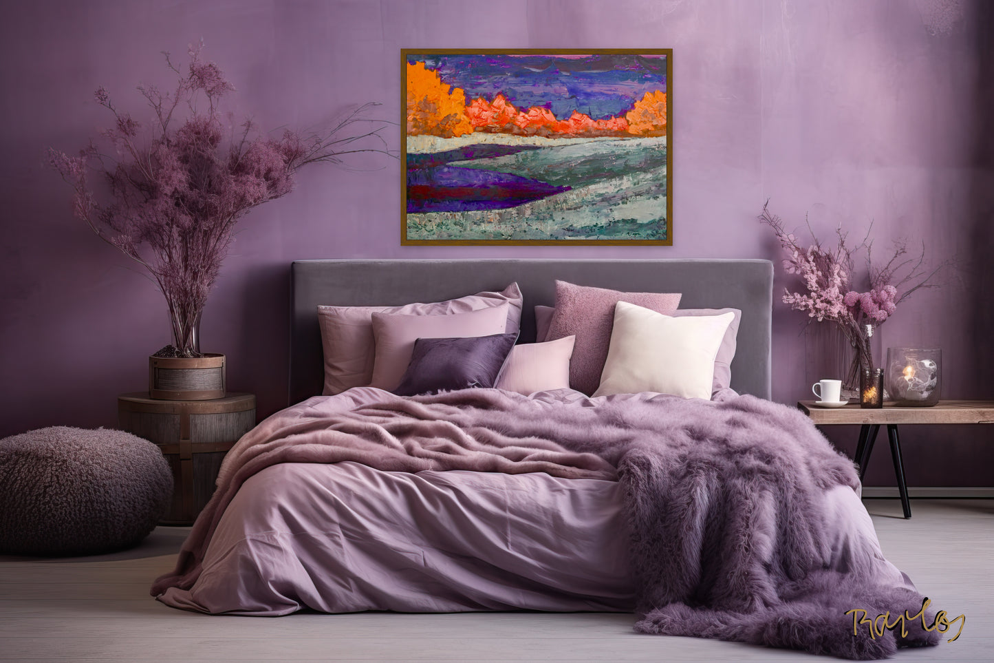 Original Painting of Endre Bartos: "Full Moon"