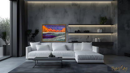 Original Painting of Endre Bartos: "Full Moon"