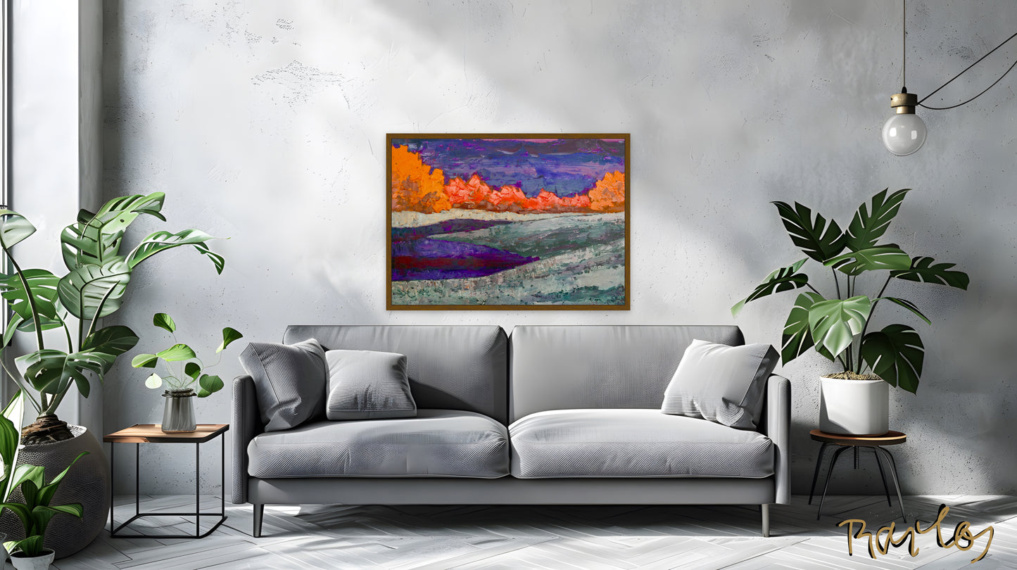 Original Painting of Endre Bartos: "Full Moon"