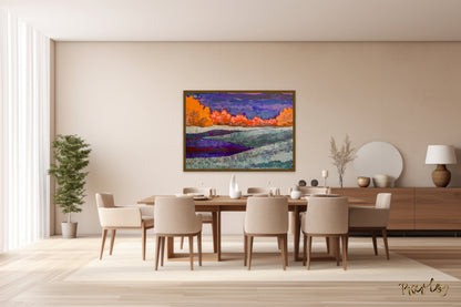 Original Painting of Endre Bartos: "Full Moon"