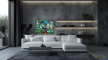 Original Painting of Endre Bartos: Lilies of the Valley