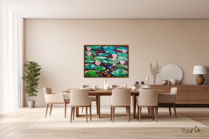 Original Painting of Endre Bartos: Lilies of the Valley