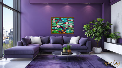 Original Painting of Endre Bartos: Lilies of the Valley