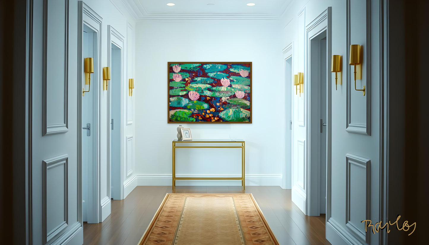 Original Painting of Endre Bartos: Lilies of the Valley