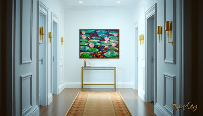 Original Painting of Endre Bartos: Lilies of the Valley