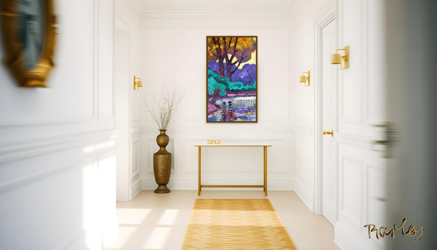 Original Painting Of Endre Bartos: "Mirroring"