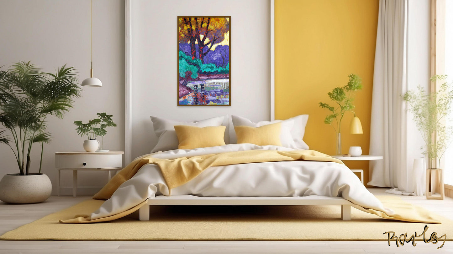 Original Painting Of Endre Bartos: "Mirroring"