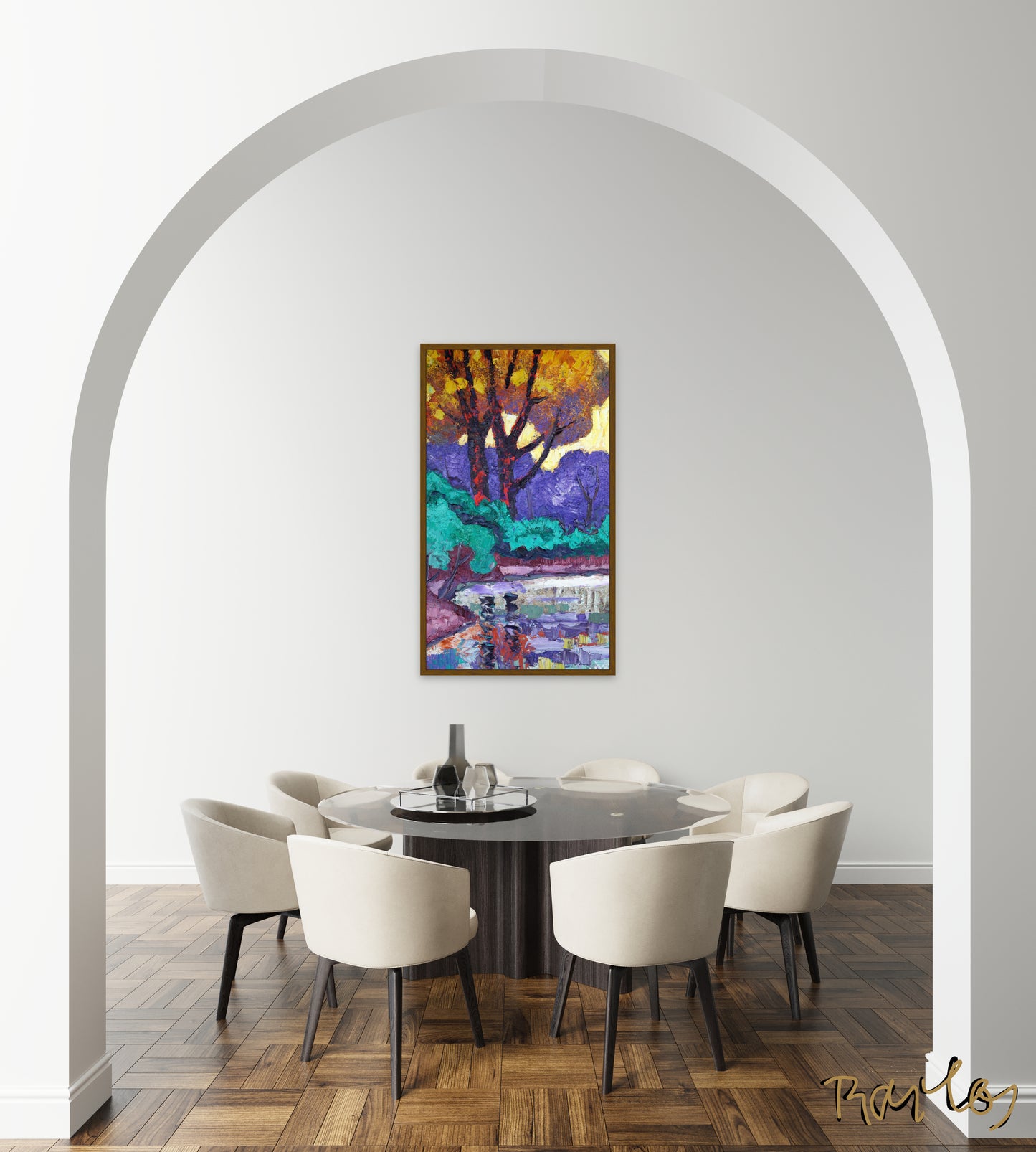 Original Painting Of Endre Bartos: "Mirroring"