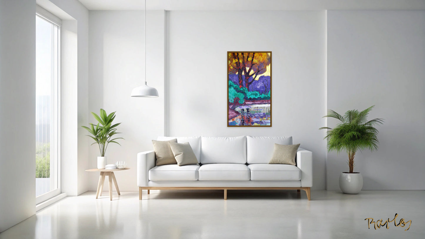 Original Painting Of Endre Bartos: "Mirroring"