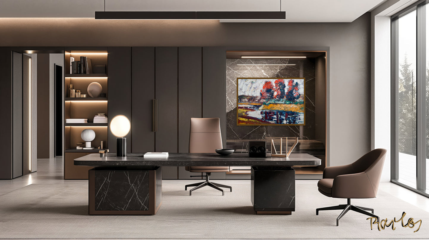 Original Painting of Endre Bartos: "The Storm is Coming"