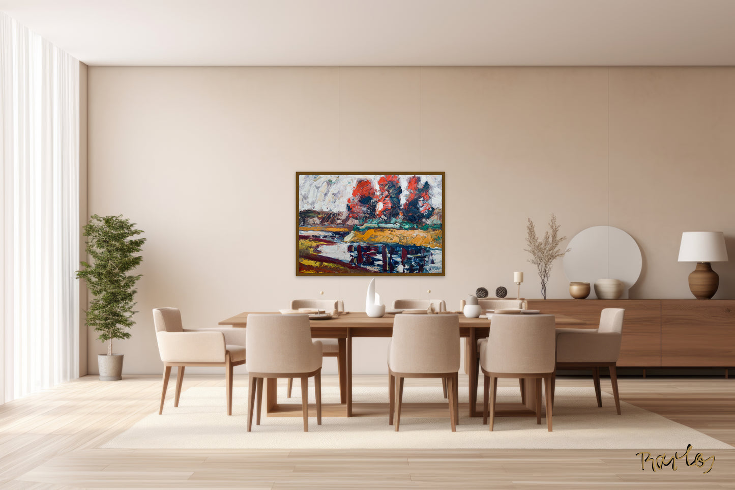 Original Painting of Endre Bartos: "The Storm is Coming"