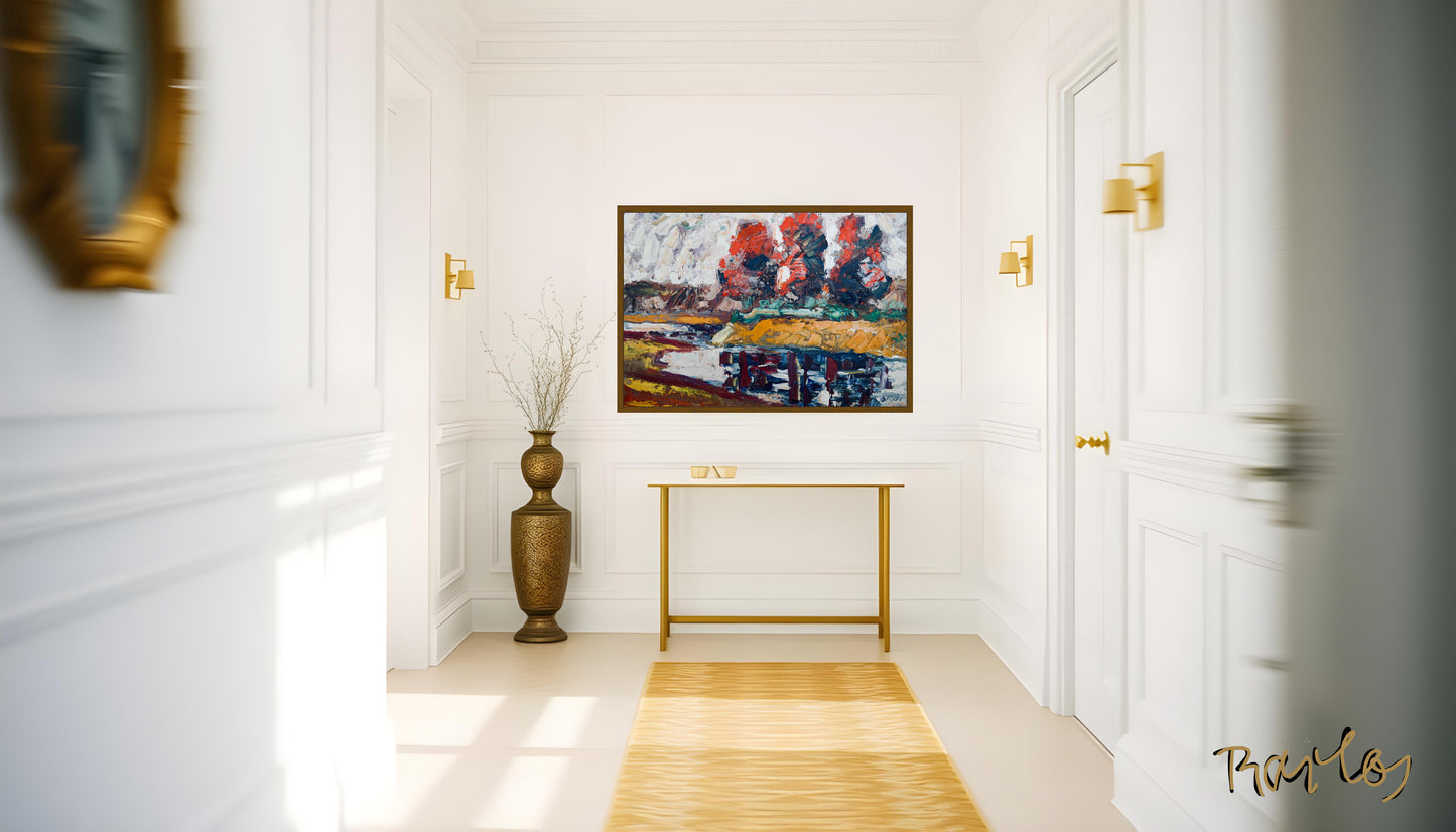 Original Painting of Endre Bartos: "The Storm is Coming"