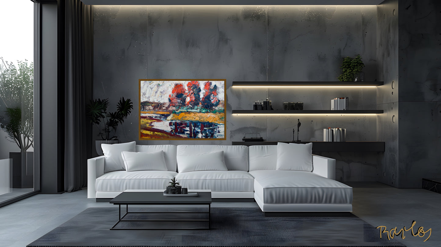 Original Painting of Endre Bartos: "The Storm is Coming"